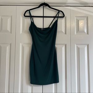 Teal mini dress